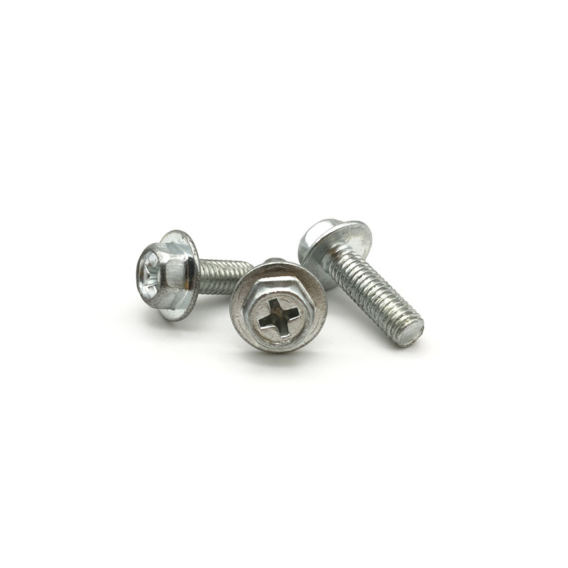 Phillips Hex Flange head machine screw